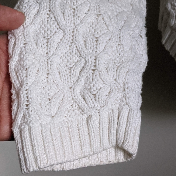 Jeanne Pierre Cream Beige 100% Cotton Sweater XL - Picture 9 of 16